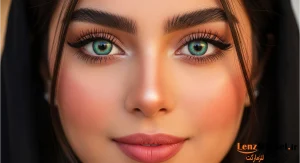 انواع لنز رنگی سبز