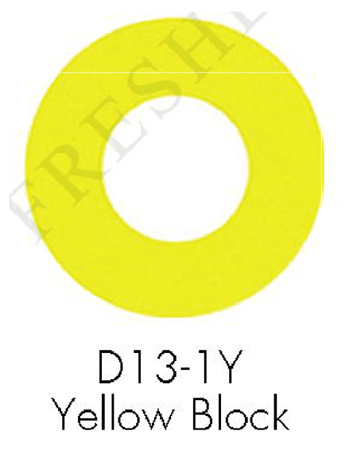 لنز فانتزی زرد ساده D131Y