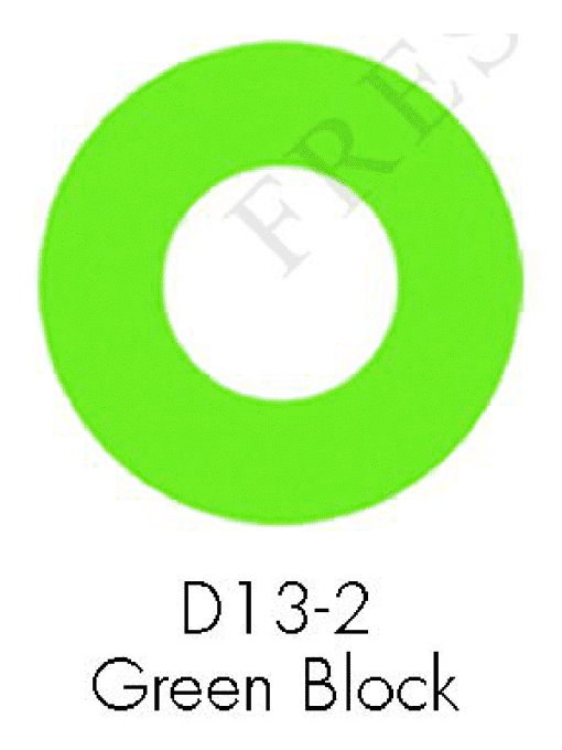 لنز فانتزی سبز ساده D132
