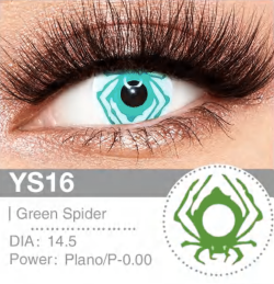 لنز هالووین عنکبوت سبز YS16