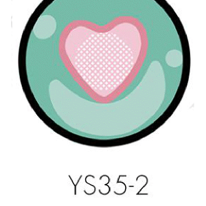 لنز هالووین قلب صورتی YS352