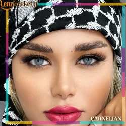 لنز یونیک رنگی فصلی / لنز یونیک رنگ کارنلین (UNIQUE) / لنز طبی رنگی یونیک رنگ کارنلین
