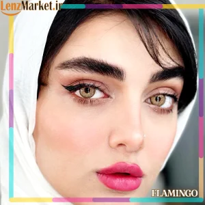لنز یونیک رنگی فصلی / لنز یونیک رنگ فلامینگو (UNIQUE) /
