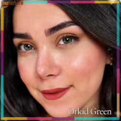 لنز رنگی رز / لنز رنگی رز رنگ ارکید گرین